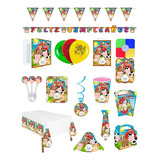 Kit Set  Decoración Piñata Granja Niño Económica