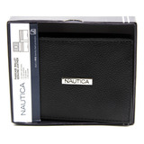 Cartera Nautica Negra Bifold Original Proteccion Rfid 