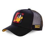 Gorra Trucker Capslab Pato Lucas Looney Tunes Negro - Talla 