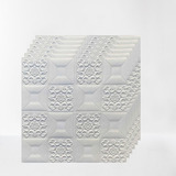 Laminas 3d Techo Mosaico Blanco Muralla Cielo Pack 5 