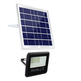 Foco Led Con Panel Solar Para Exteriores 50w