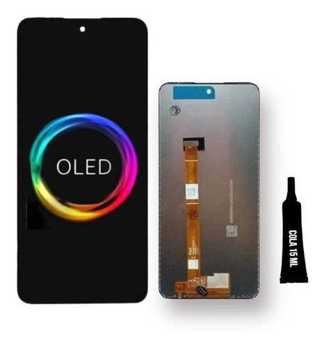 Tela Frontal Display Lcd Touch Oled Para LG K62 Plus + Cola 