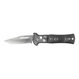 Cuchillo Navaja Tactica Automatica Supervivencia Negro Lion