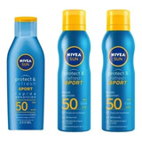 Nivea Protector Solar  2 Spray + 1 Locion 200ml C/u Msi