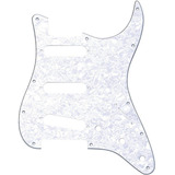 Pickguard Para Guitarra Fender Sss Stratocaster Blanco Perla