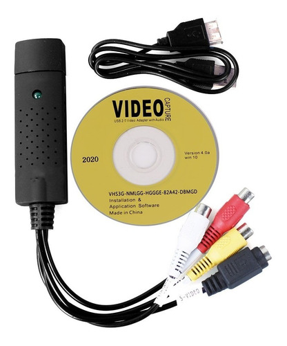 Tarjeta Grabadora Usb 2.0 Easycap Rca Video Tv Dvd Vhs  Xbox