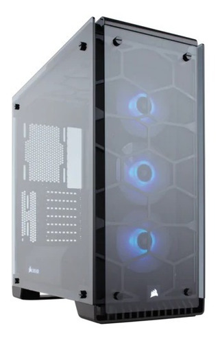 Gabinete Corsair 570x Cristal Semitorre Rgb 3 Ventiladores