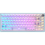 Teclado Boyi Wk82 Inalámbrico/clear-rosado