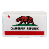 California Bandera Acrilico Iman De Nevera Pequeño Recuer