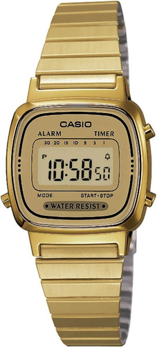 Reloj Casio La670 G9 Dorado Mujer Retro Mini Watchsalas