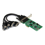 4 Port Pci Express Pcie Serial Combo Card With Breakout Cabl