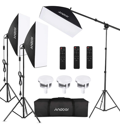 Andoe R Softbox Kit De Iluminación De Fotografía Equipo D.
