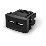 Modulo Cargador Usb Doble Negro Kalop Kl40491 - Soultec