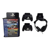 Suporte De Parede Para Jogos Ps4, Ps5 E Blu-ray Organizador