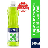 Limpiador Desinfectante Igenix Manzana Verde 900ml