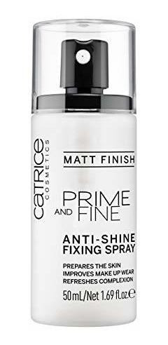 Spray De Fijacion De Catrice Prime Y Fine Vegan.