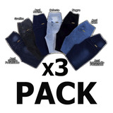 Jeans Fajeros Peruanos Pack X3 Push Up Leggin Denim Mujer