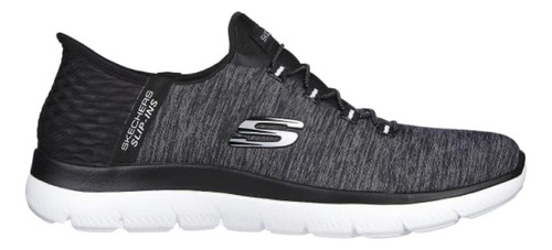 Tenis Skechers Dazzling Haze 149937/bkw Negro Blanco De Dama