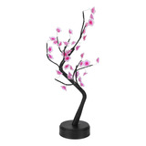 Cálido Amarillo Bonsai Luz Led Árbol Lámpara De Ciruela Flor