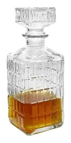 Botella De Whisky Decanter Vidrio 1100cc Labrada Con Tapón