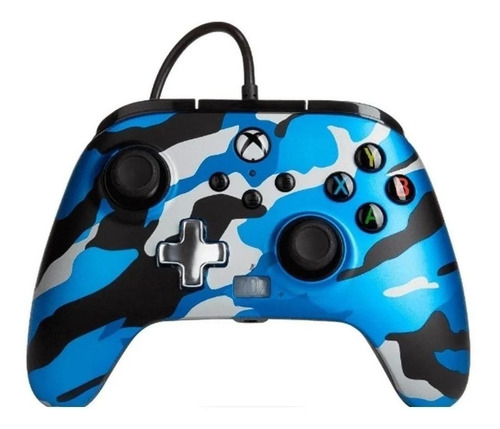 ..:: Control Alambrico Xbox Series X | S ::.. Camo Azul Gw