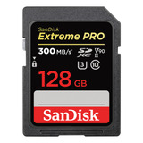 Cartão Sdxc 128gb Sandisk Extreme Pro 300mb/s 8k Uhs-ii / V9