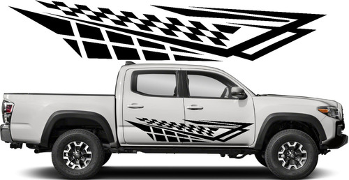  Sticker Calca Franjas Aesthetic Racing Pick Up Automovil