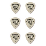 Pack X 6 Puas Jim Dunlop Ph122r1.0 Hetfield's White Fang 1.0 Color Crema Tamaño Pesado