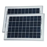 Oferta Pack X 2 Panel Solar 10w Policristalino