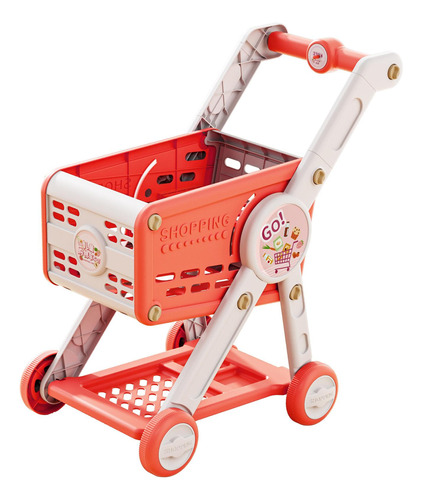 Carrinho De Compras Infantil, Brinquedo De Vermelho