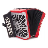 Acordeon Hohner Compadre Fa Rojo Con Funda 