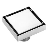 Ralo De Banheiro Oculto Invisível 10x10 Cm Aço Inox Ri10