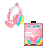 Diadema Bluetooth Cat Pop It Sy-950