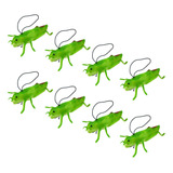 Green Tpr Locust Toys, 8 Peças, Modelo De Inseto Realista