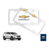 Par Porta Placas Chevrolet Equinox 2017 Original