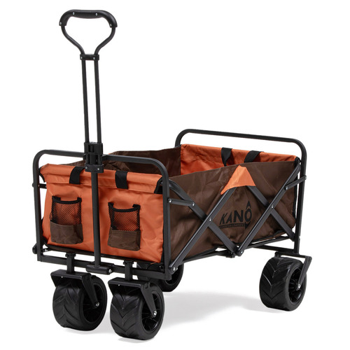 Carro Trolley Plegable Kano Sherpa Para Camping Y Playa Color Café