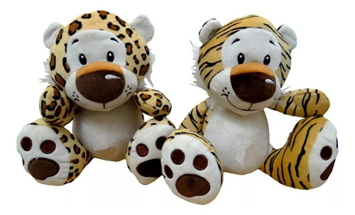 Tigre O Leopardo De Peluche 27 Cm De Alto ¡muy Tiernos!