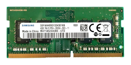 Memoria Notebook 4gb Samsung / Ddr4 2666 Pull New C