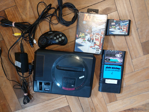 Sega Consola 16bits Model 1 Genérica De Los 90 Completa +jue