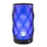 Caixa De Som Portátil Exbom 3w Galaxia Cristal Led Rgb