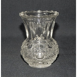 Antigo Vaso Miniatura Vidro Moldado 8,5 Cm Altura