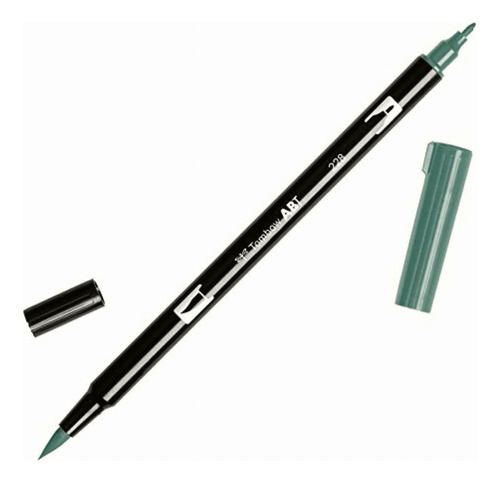 Tombow Marcador Doble Con Punta De Brocha 020 -, Gris, Verde