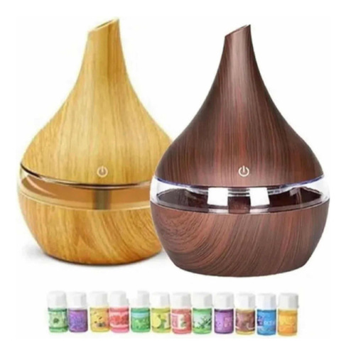 Humidificador Aromaterapia Difusor Aromas + 12 Esencias