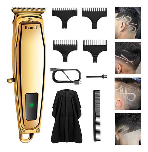 Máquina Para Cortar Cabello Km-1312 Pelo Rasuradora Trimmer