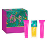 Estuche Animale 3 Piezas Dama Perfume,shower Gel ,crema ,