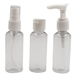 Set De Viaje X3 Botellas Higiene Cuidado Personal Neceser