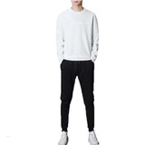 Conjunto De Sudadera Larga Blanca De Hombre Miveni