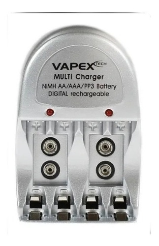 Cargador Multiple Pilas Aa Aaa Baterias 9v - Vte200 - Vapex