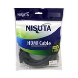 Cable Hdmi 1.4 Nisuta 10 Metros Full Hd 1080p Con Filtros 