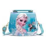 Bolsa Para Niñas Frozen, Princesas, Sofia, Blanca Nieves Color Elsa